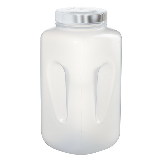 Nalgene™ Large Square Wide-Mouth HDPE Bottle with Closure