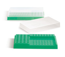 Reaction vial stands PCR workstation, neon green - Techmate