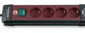 Socket strip, 4-fold, 2 m