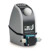 Diaphragm metering pump SIMDOS® 10, FEM 1.10 TT.18 S2, pump head, PVDF, diaphragms, PTFE-coated EPDM, valve plate/seals, FFKM